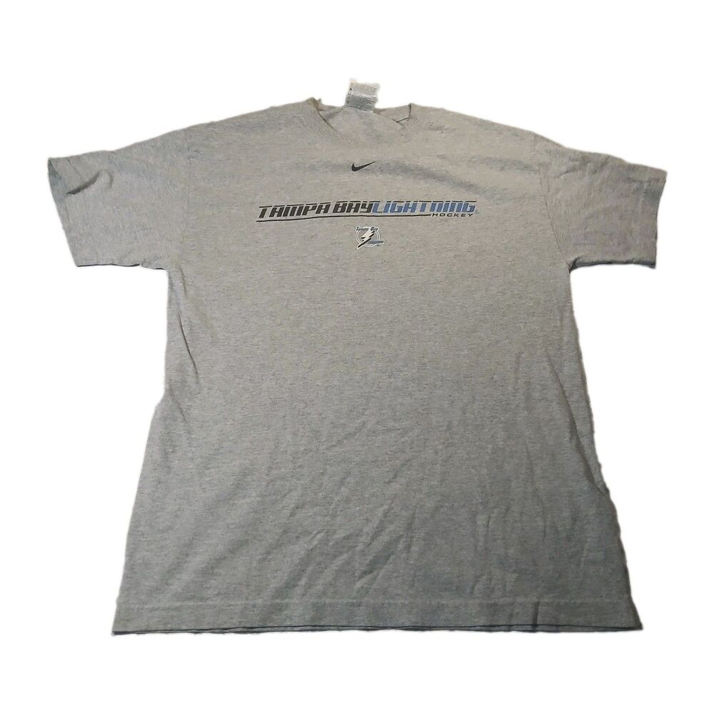 Vintage Y2K Tampa Bay Lightning NHL Graphic Print Championship T-Shirt Size M